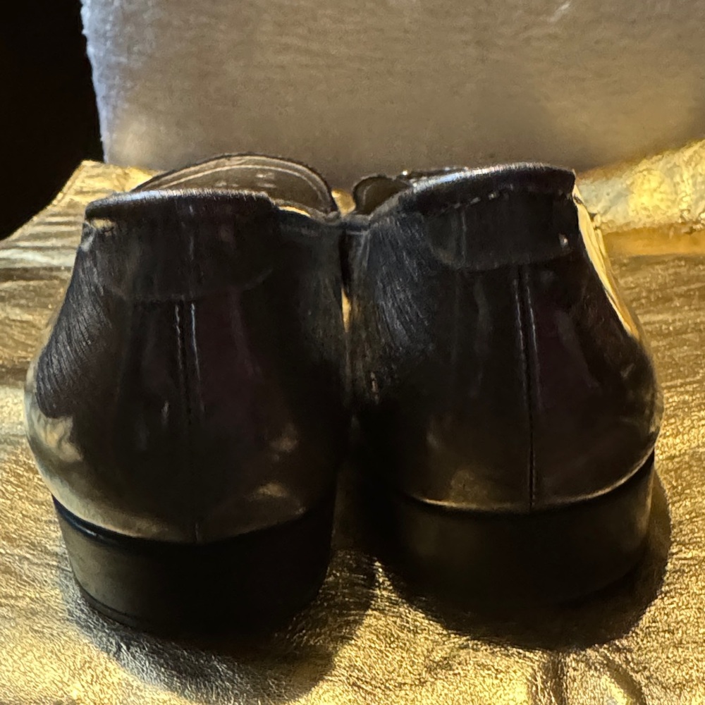 Anne Klein Shiny Black Loafers for Women - Picture 6 of 11